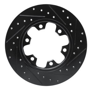 Ford Transit-350 Brake Rotor (1) - Rear Left - R1 Concepts - Drilled & Slotted - Black - `15-`25 Ford Transit-350 Brake Rotor (1) - Rear Left - R1 Concepts - Drilled & Slotted - Black - `15-`25